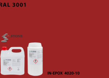 IN-EPOX 4020-10  samogruntujący żywica garażowa. RAL 3001 – 10 kg