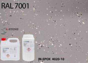 IN-EPOX 4020-10  samogruntujący żywica garażowa. RAL 7001 – 10 kg