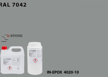 IN-EPOX 4020-10  samogruntujący żywica garażowa. RAL 7042 – 10 kg
